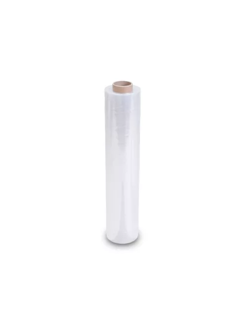 Strechfólia nyújtható EXTRA ERŐS, 5 rétegű, kézi 50cm, 2,15kg, 12 micron 350 méter átlátszó EcoFoil Super Power