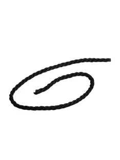 Pamutzsinór, 2mm átm., fekete, kb.600g, 260m