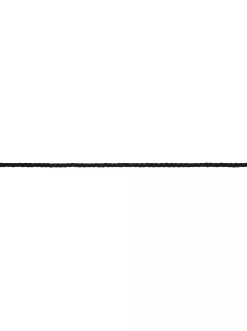 Pamutzsinór, 3,7mm átm., fekete, kb.280g, 70m