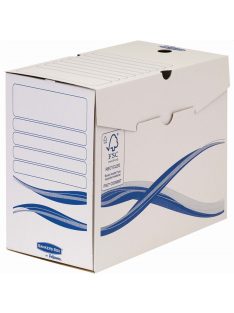   Archiváló doboz A4, 150mm, Fellowes® Bankers Box Basic, 10 db/csomag, kék-fehér