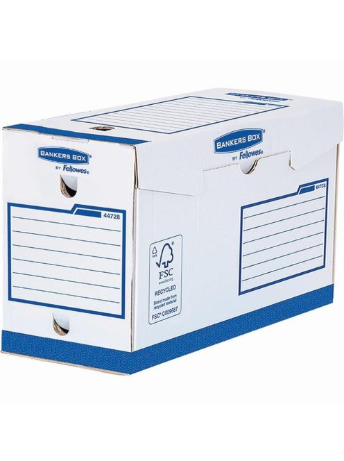 Archiváló doboz Extra erős, A4+, 150mm, Fellowes® Bankers Box Basic, 20 db/csomag, kék/fehér