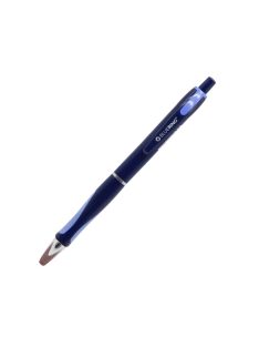   Golyóstoll nyomógombos Bluering® V5 kék test gumírozott fogó, írásszín kék