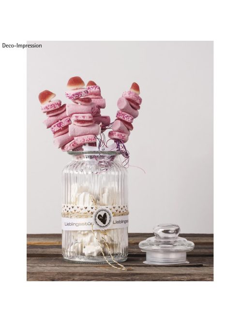 Befőttesüveg, bordázott, 11cm átm.,22,5cm, 1250 ml