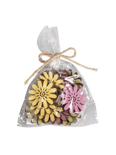 Famatrica virágok, 3,5cm átm.,0,5cm, Btl 12 db