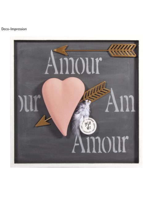 Fémdísz: Ámor nyila, arany, 16,3x2,5x0,15cm, Set 2 db