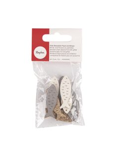 Famatrica hal csillámos, 4x1,3cm, farbl. sort., 12 db