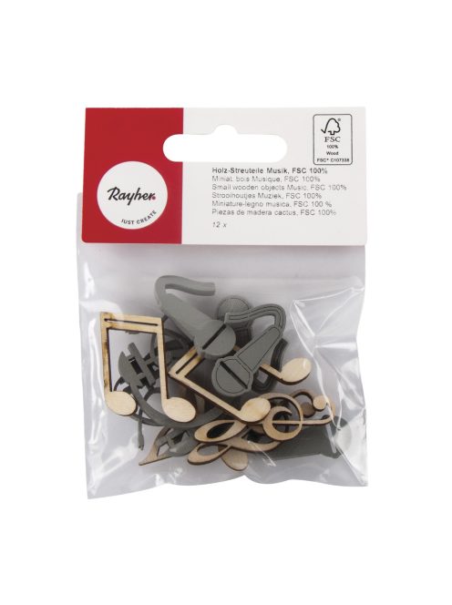 Famatrica hangjegyek, 1,4-3x2,8-4cm, 12 db