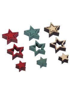 Famatrica, csillag, 1-2 cm átm.,6 mm vastag, 42 db