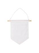 Textilzászló, natúr fehér, 14x15cm, 3 db