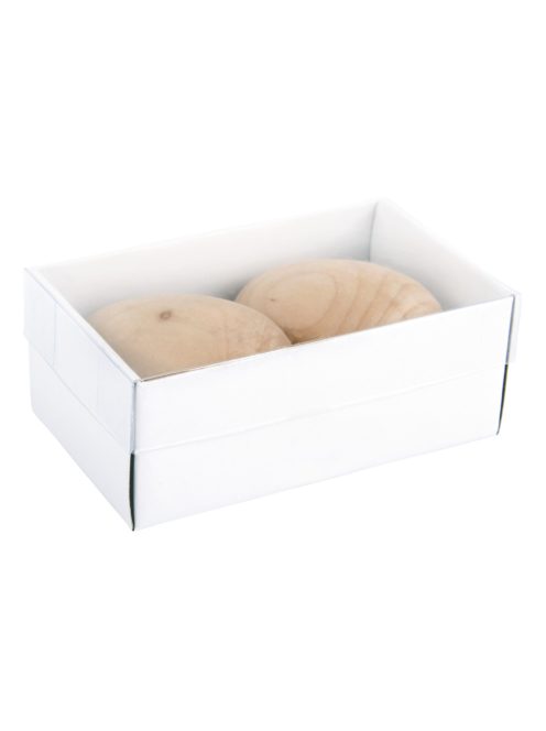 Fatojás jutazsinórral, felakasztható, natúr, 4,3x6cm, Box 2 db