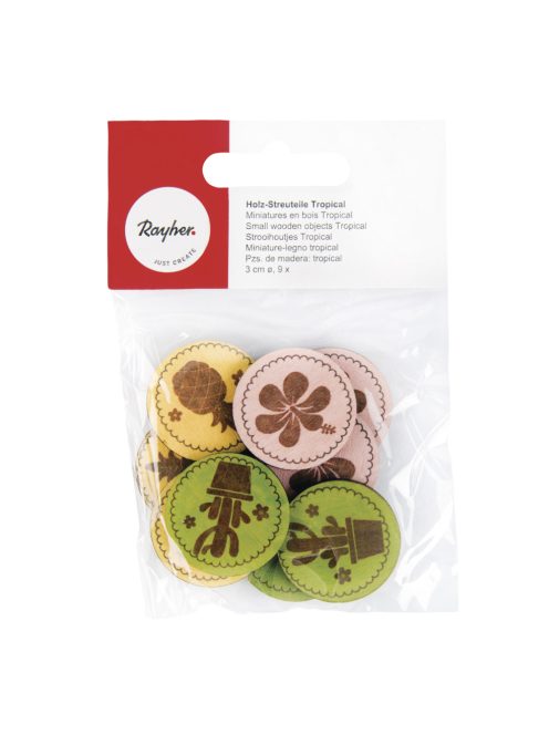 Famatrica trópus, 3cm átm., ragasztópöttyel, 9 db