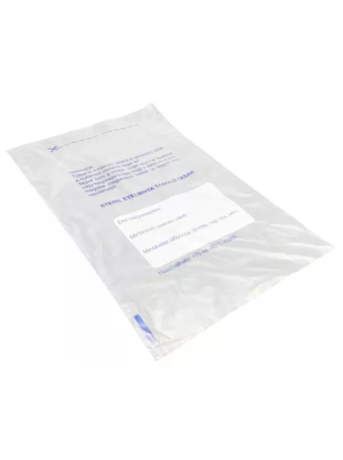 Ételmintás tasak 22,5 x 35 cm feliratos 1000 db/csomag