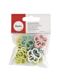 Famatrica virág szitakötővel, 2,7x2,7cm, 15 db