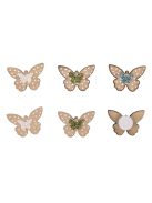 Famatrica Mini pillangók, 2,5x1,4cm, ragasztópöttyel 12 db