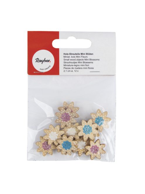 Famatrica Mini virágok, 2,1cm, ragasztópöttyel 12 db