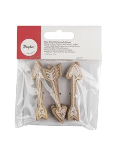 Famatrica Ámor nyila 1,8x7cm, ragasztópöttyel, 9 db