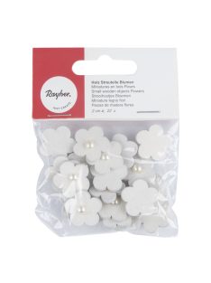 Famatrica virág, 2cm, fehér, 22 db