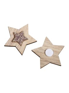   Famatrica csillagok, 3cm átm.,vegyes, ragasztópöttyel, 10 db