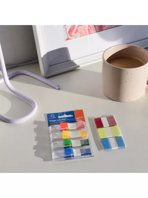 Jelölőcímke 25x38mm, 3x22lap, műanyag 3szín Bluering®