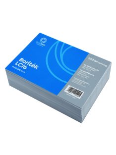   Boríték LC/6 szilikonos bélésnyomott 114x162mm Bluering® 100 db/csom fehér