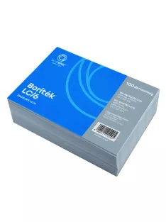   Boríték LC/6 szilikonos bélésnyomott 114x162mm Bluering® 100 db/csom fehér