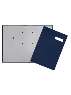   Aláírókönyv, 20lap, A4 Pagna 24192 műanyag borító, kék