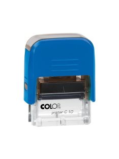   Bélyegző C10 Printer Colop átlátszó kék ház/kék párna