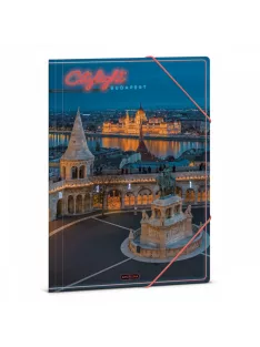 Ars Una City light-Budapest A/4 gumis dosszié