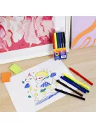 Rostirón kúpos végű, vízbázisú készlet, 1mm, Bluering®, 6 klf. szín, 