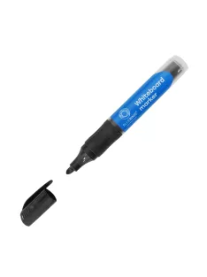   Táblamarker 3mm, kerek, cserélhető betétes, Bluering fekete