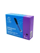 Táblamarker 3mm, kerek, cserélhető betétes, Bluering fekete