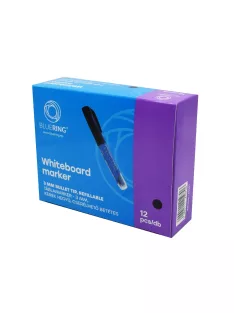   Táblamarker 3mm, kerek, cserélhető betétes, Bluering fekete