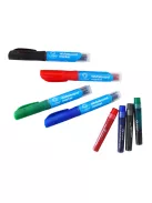 Táblamarker 3mm, kerek, cserélhető betétes, Bluering fekete