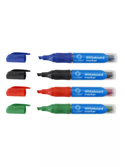 Táblamarker 2,2-5,2mm, vágott hegyű, cserélhető betétes, Bluering kék