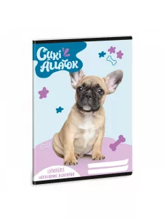 Ars Una Cuki Állatok - Francia bulldog A/5 leckefüzet
