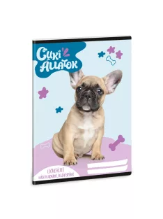 Ars Una Cuki Állatok - Francia bulldog A/5 leckefüzet