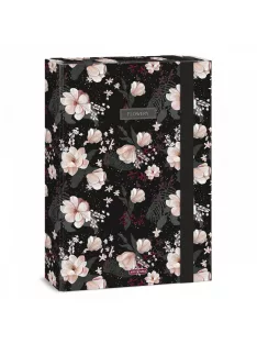 Ars Una Flowery black A/4 füzetbox