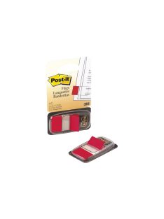 Jelölőcímke 25,4x43,2mm, 50lap, műanyag, 3M 680-1 piros