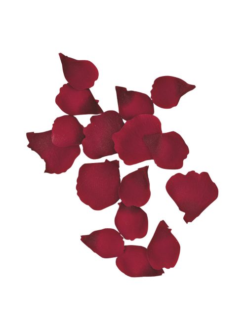 Rózsaszirmok, 3-4,5 cm, borvörös, csom. 41 db (2 méretben)