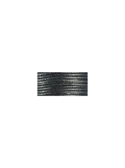 Pamutzsinór, viaszolt, fekete, 1 mm, 20 m