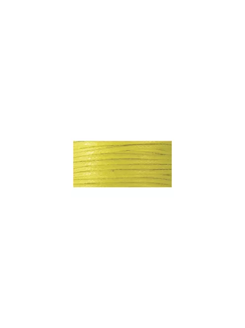 Pamutzsinór, viaszolt, sárga, 1 mm, 20 m