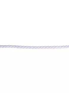 Díszzsinór, fehér, 6 mm, 25 m/tek.