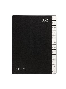 Előrendező karton A-Z nyitott Pagna fekete