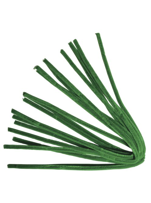Zseníliadrót, 50 cm, zöld, csom. 10 db, 9 mm vastag