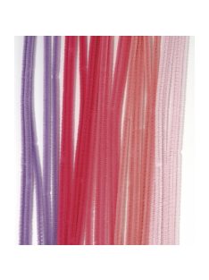   Zseníliadrót, 30 cm, rózsaszín árnyalatok vegyesen, csom. 25 db, 6 mm vastag
