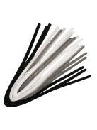 Zseníliadrót-keverék, fekete/fehér árnyalatok,50 x 0, 9 cm, 10 db