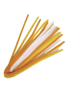   Zseníliadrót-keverék, sárga/narancs árnyalatok,50 x 0, 9 cm, 10 db