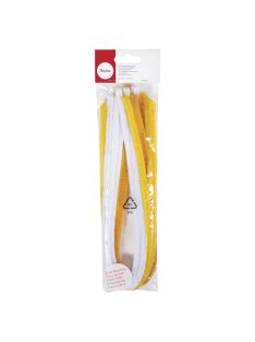   Zseníliadrót-keverék, sárga/narancs árnyalatok,50 x 0, 9 cm, 10 db