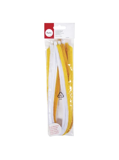 Zseníliadrót-keverék, sárga/narancs árnyalatok,50 x 0, 9 cm, 10 db