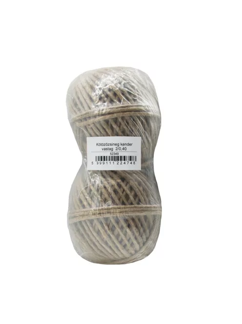 Kötözőzsineg kender vastag 2x200 g. 2/0,40 Bluering®